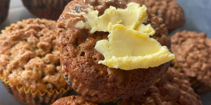 Healthy Buttermilk Bran Muffins