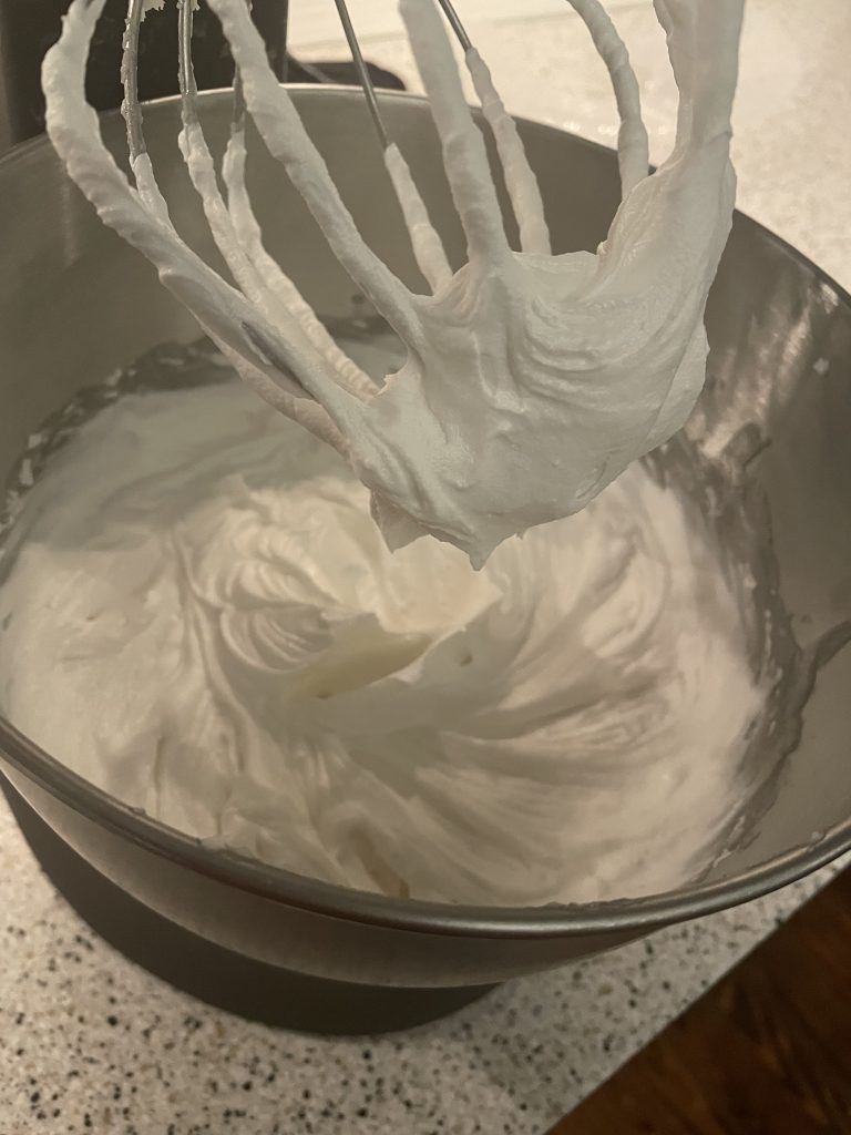 Whipped tallow butter in a beater